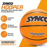 Synco Hooper series Men's Basketball (Size-7) Orange