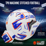 Synco Hybrid Football Hydra Pro | 100% Water Sealed | Match Ball | Size 5