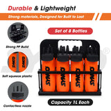 Synco Hygienic Water Bottle carrier set (8 bottles) Orange-Black