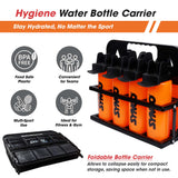 Synco Hygienic Water Bottle carrier set (8 bottles) Orange-Black