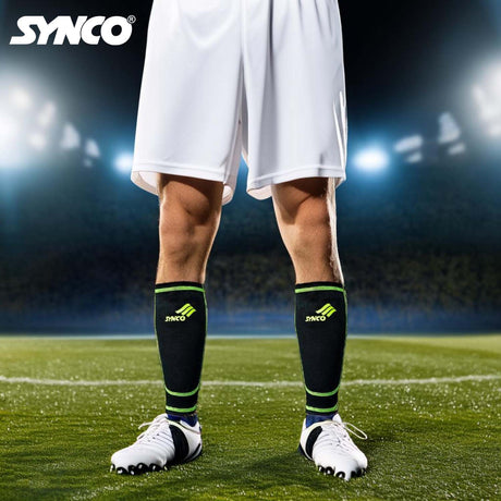 Synco Kyma Shin Guard with Sleeve Combo | Shin Guard for Football | Size- Medium