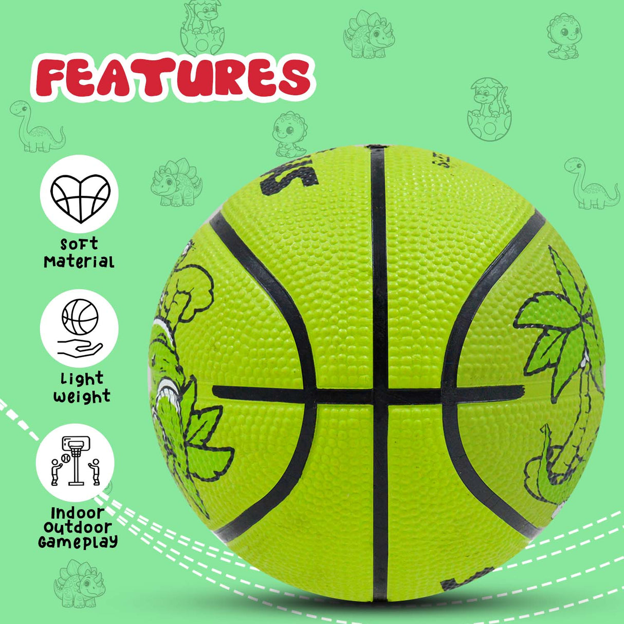 Synco Little Champ Basketball (Size-1) Green