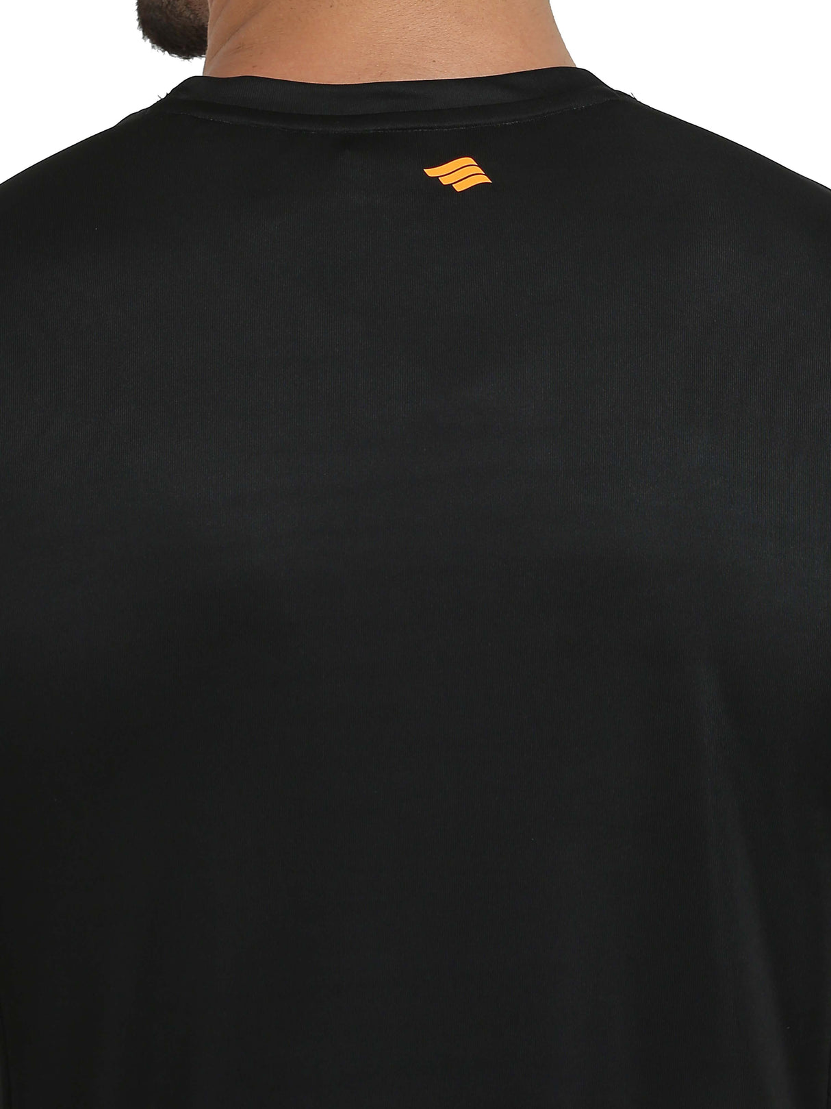 Synco Luxe Performance Sports Tshirt for Men(Black)
