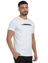 Synco Luxe Performance Sports T-shirt for Men(White)