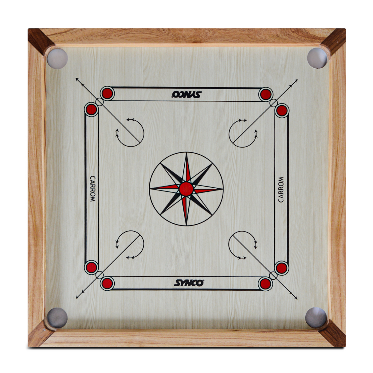 Synco 32" Inch Mango Carrom Board| Pro Training Carrom Board for Amateurs
