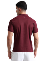 Synco Zen Polo Tshirt for Men(Maroon)