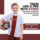 Synco Meteor Football | FIFA Standard Professional Match Ball | Hand Stitched PU Material | Size- 5