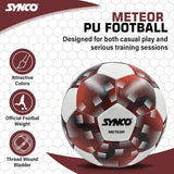 Synco Meteor Football | FIFA Standard Professional Match Ball | Hand Stitched PU Material | Size- 5