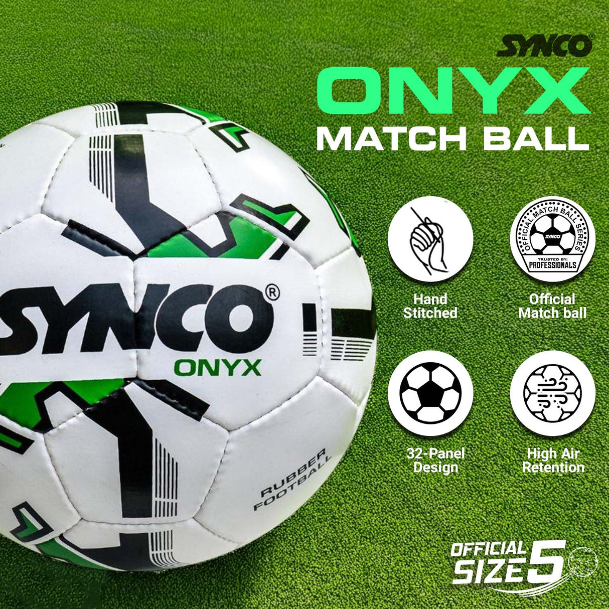 Synco Onyx football (Size-5)