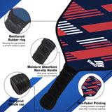 Synco Slash Carbon Fiber Pickleball Paddle (Red) with Free Cover Bag