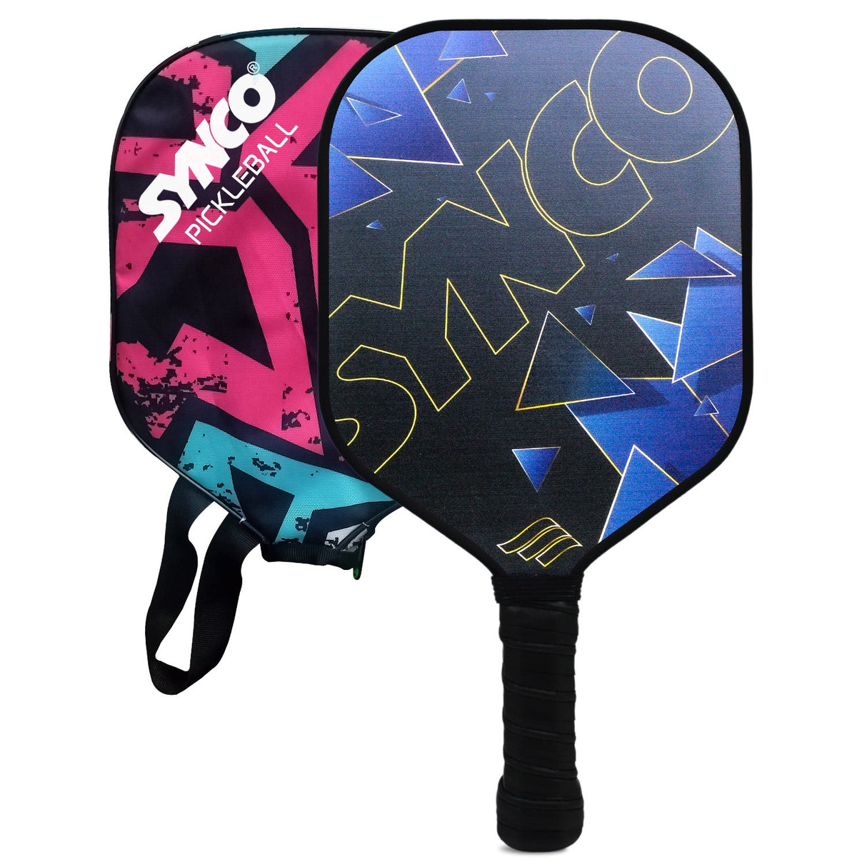 Synco Glory Carbon Fiber Pickleball Paddle(Black)  with Free Cover Bag