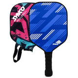 Synco Slash Carbon Fiber Pickleball Paddle (Blue) with Free Cover Bag