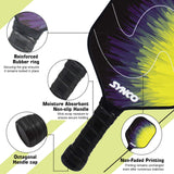 Synco Pickleball Paddle Set Lightning Yellow | 2 Pickleball Rackets and 4 Pickleballs with Carry Bag | Fiberglass Lightweight Racket with Cushion Comfort Grip
