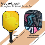 Synco Pickleball Paddle Hybrid Yellow | Pickleball Racket Lightweight with 16mm Thickness