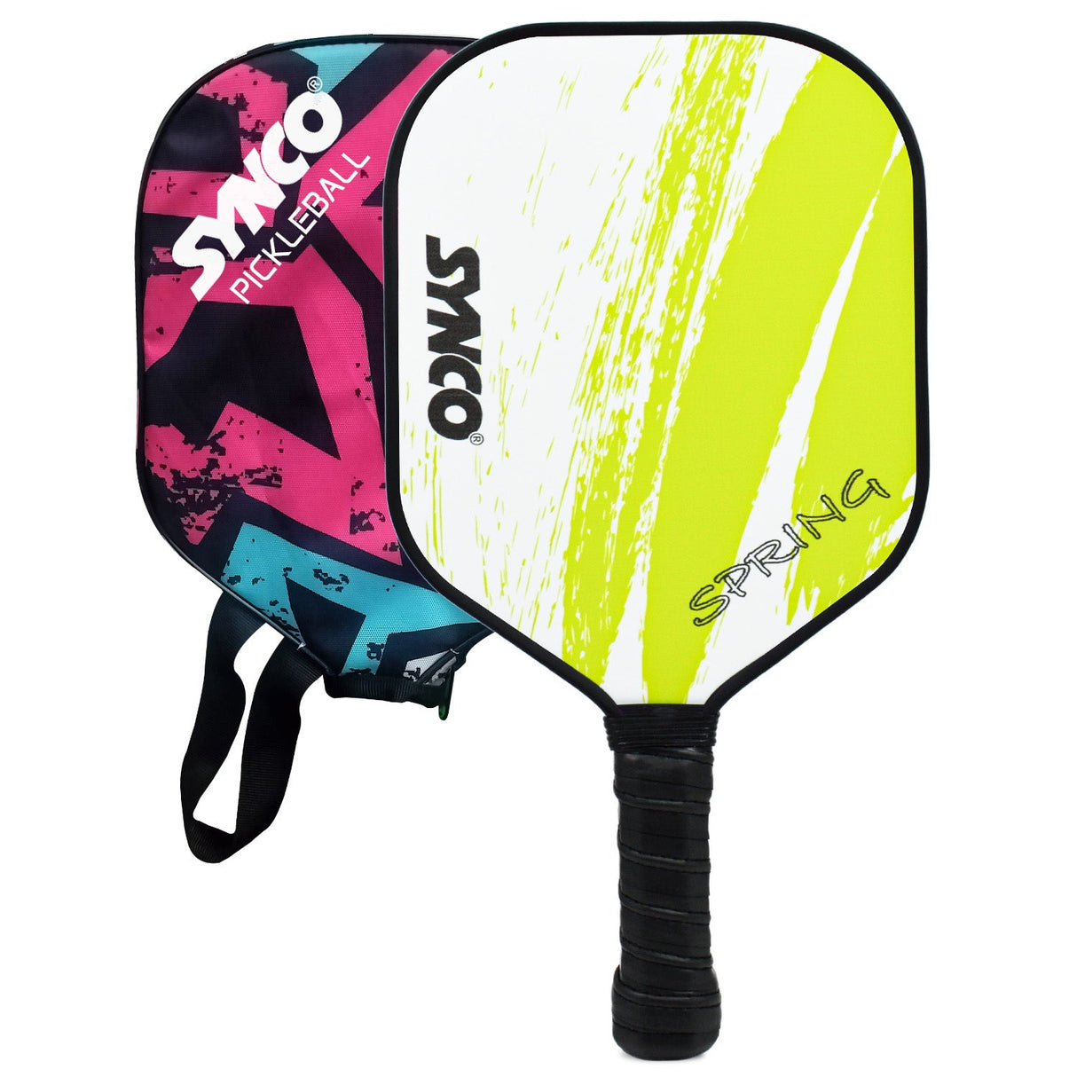 Synco Pickleball Paddle Spring Green | Pickleball Racket Lightweight with 12mm Thickness