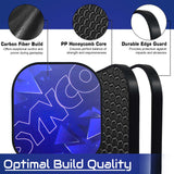 Synco Glory Carbon Fiber Pickleball Paddle | High Performance Pickleball Racket with Free Cover Bag