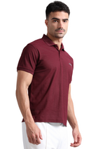 Synco Zen Polo Tshirt for Men(Maroon)
