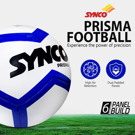 Synco Prisma Football | Professional Soccer Ball comes with Hydra Lock Tech | Size 5