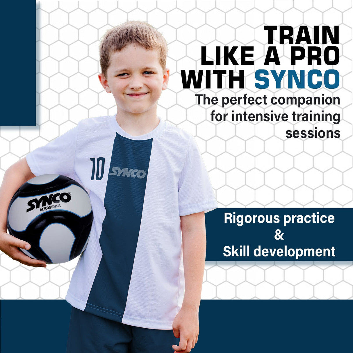 SYNCO Professional World Cup AEROSENSA TPU 6 Panel Football | Soccer Ball Size-5