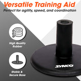 Synco Rubber Base for Spiked Pole (1.5 kg) Black