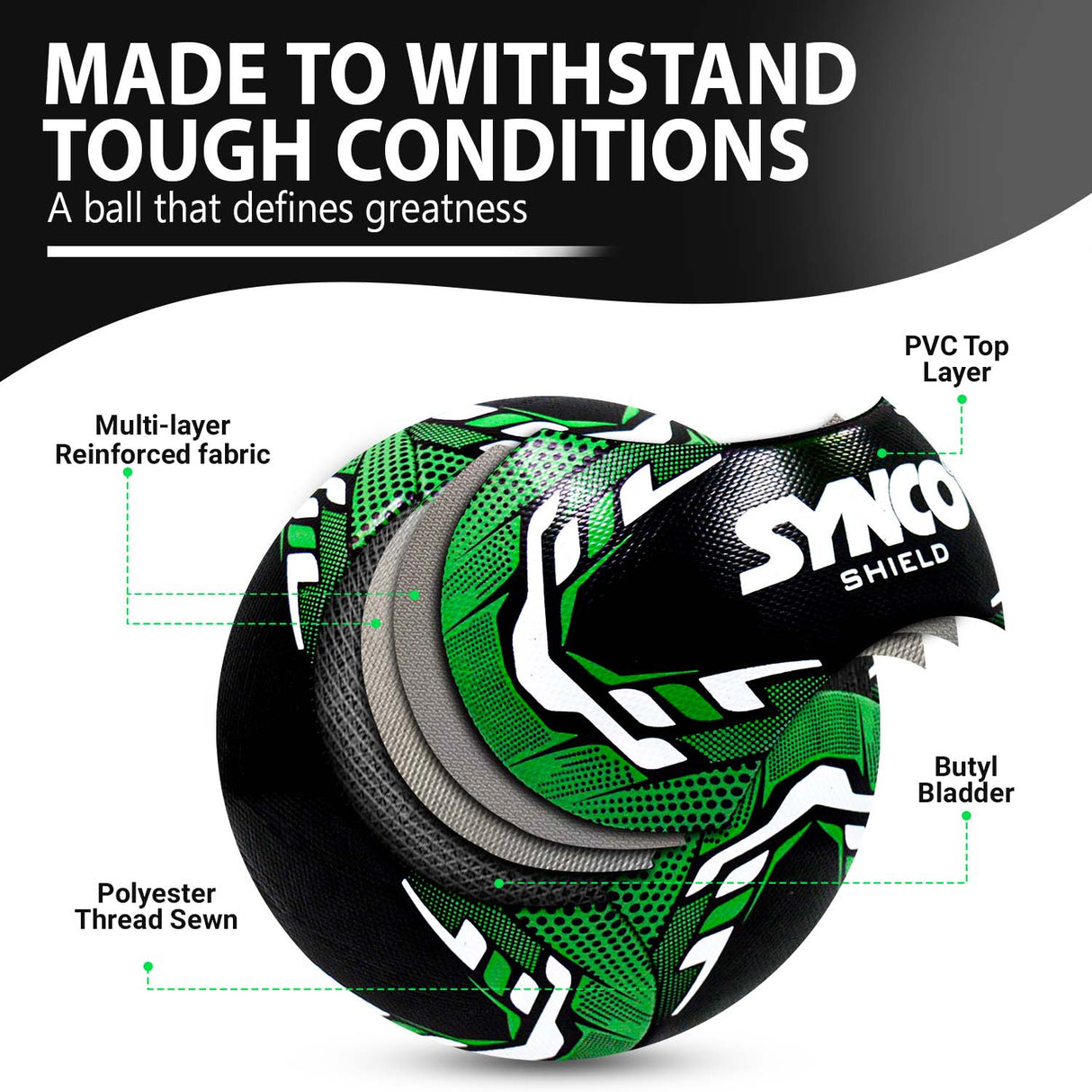 Synco Shield Football | Training Football Size- 5