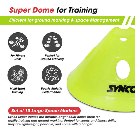 Synco Superdome markers 6 inch (Set of 10) Green