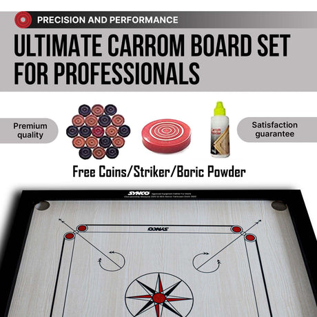 Synco 32 Inch Chakri Carrom Board | Beginner Carrom for Home & Practice