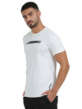 Synco Luxe Performance Sports T-shirt for Men(White)
