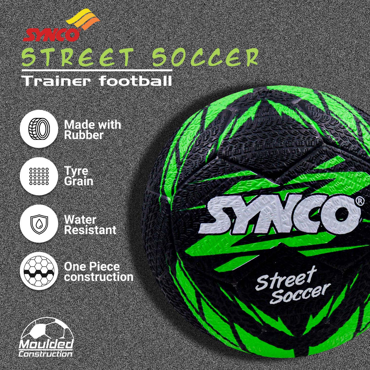 Synco Street Soccer Football (Size-5)