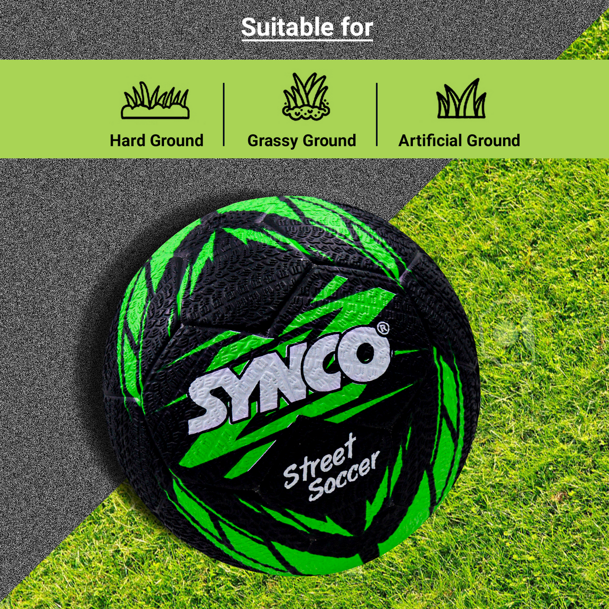 Synco Street Soccer Football (Size-5)