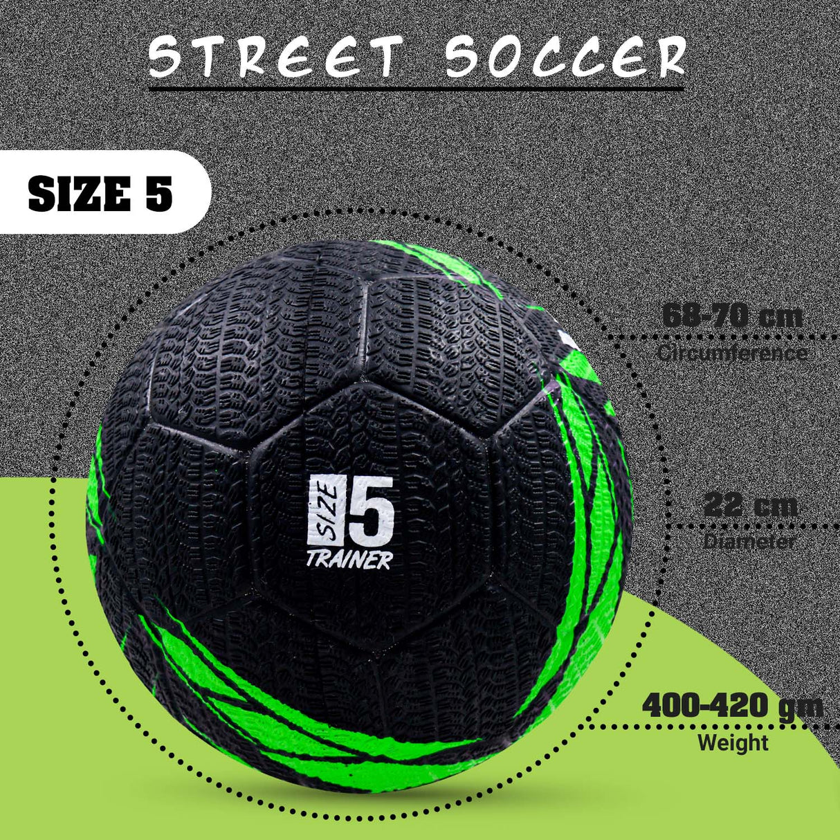 Synco Street Soccer Football (Size-5)