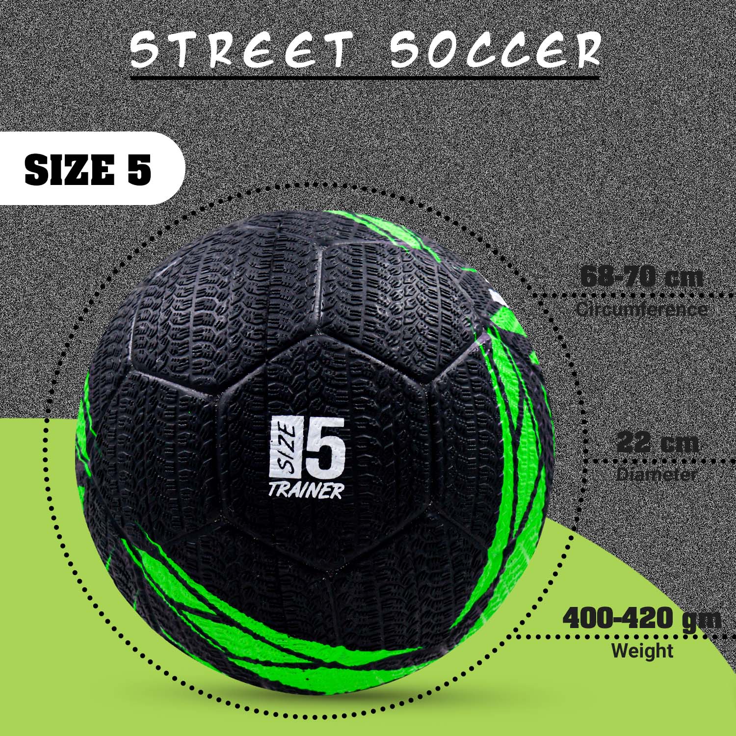 Synco Street Soccer Football (Size-5)