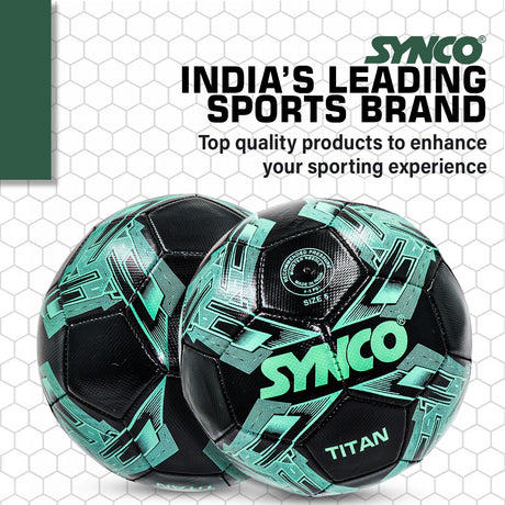 Synco Titan Football | Training Football | PVC Machine Stitched | Soccer Ball Size 5