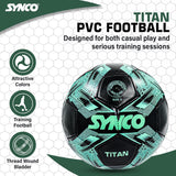 Synco Titan Football | Training Football | PVC Machine Stitched | Soccer Ball Size 5