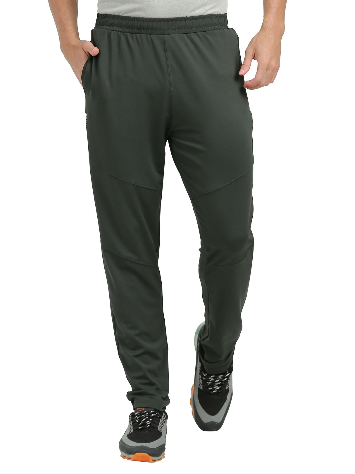 Synco AeroMove Trackpant for Men (Olive Green) - Ideal for Activewear, Running, Gymwear