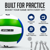 Synco Trainer Volleyball, PVC Machine Stitched, 18 Panels Soft Touch & Lightweight