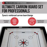 Synco 32 Inch Chakri Carrom Board | Beginner Carrom for Home & Practice
