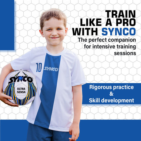 Synco Ultrasensa Football | PU Hand Stitched | Match Ball | Size 5