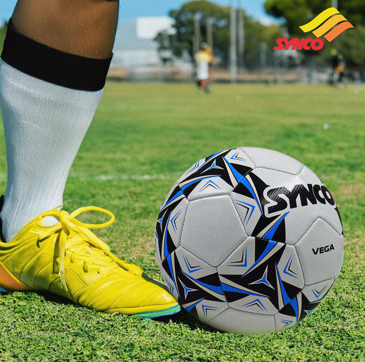 Synco Vega Football | 30 Panel PVC Machine Stitched Football | Training Football Size-5