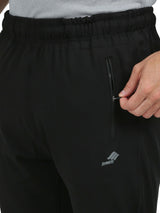 Synco Vogue Performance Trackpants For Men (Black)