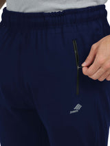 Synco Vogue Performance Trackpants For Men (Navy-Blue)