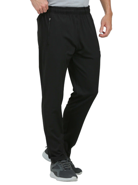 Synco Vogue Performance Trackpants For Men (Black)