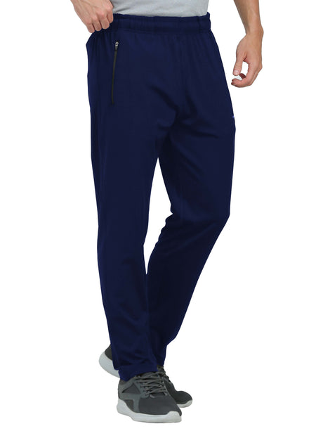 Synco Vogue Performance Trackpants For Men (Navy-Blue)