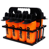 Synco Hygienic Water Bottle carrier set (8 bottles) Orange-Black