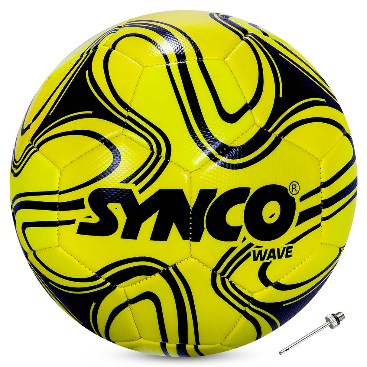 Synco Wave Football | Training Football | PVC Machine Stitched | Soccer Ball Size 5