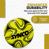 Synco Wave Football | Training Football | PVC Machine Stitched | Soccer Ball Size 5