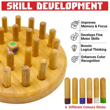 Memory Game - Colour Matching games (wooden) | Synco