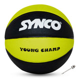 Synco Young Champ Basketball (Size-3) Green-Black