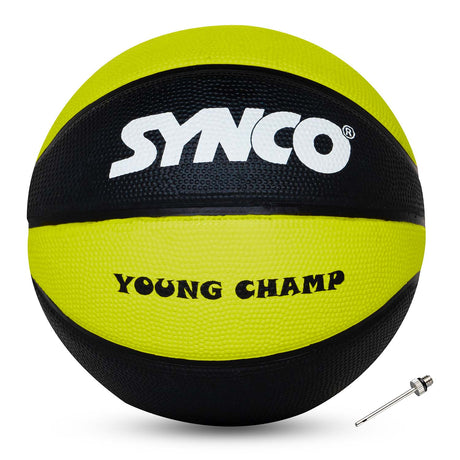Synco Young Champ Basketball (Size-3) Green-Black