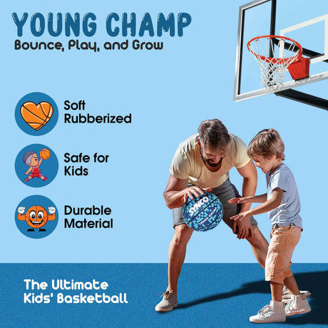 Synco Young Champ Basketball (Size-3) Blue
